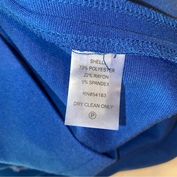 🎉HP🎉 Ivanka Trump Blue Sunburst Sleeveless Sheath Dress NWOT 2 - Picture 6 of 6